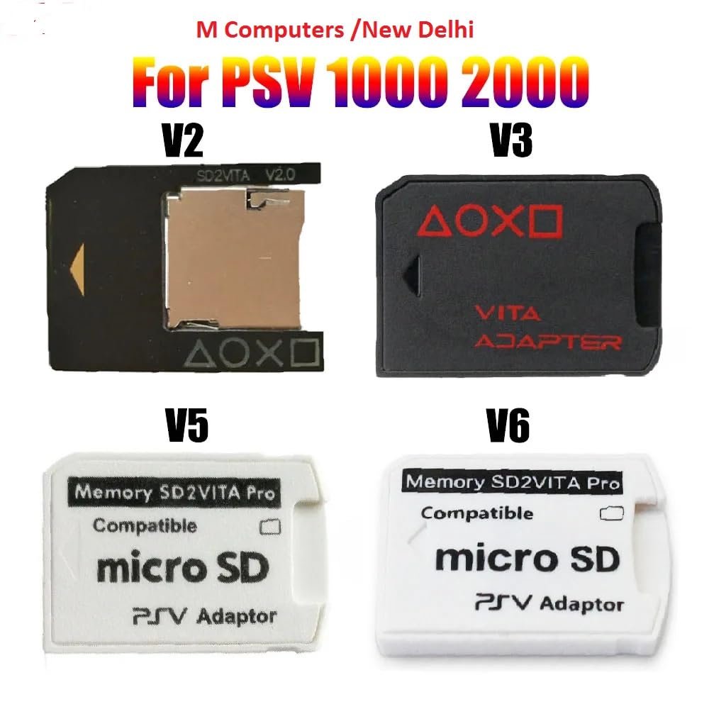 Compatible with SD2Vita PS Vita Micro SD Memory Card Adapter PS